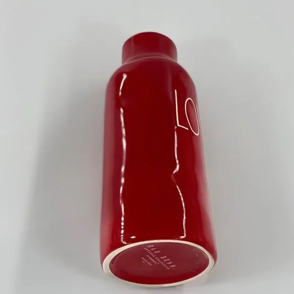 Rae Dunn Red Love Vase with White Letters - Picture 7 of 15